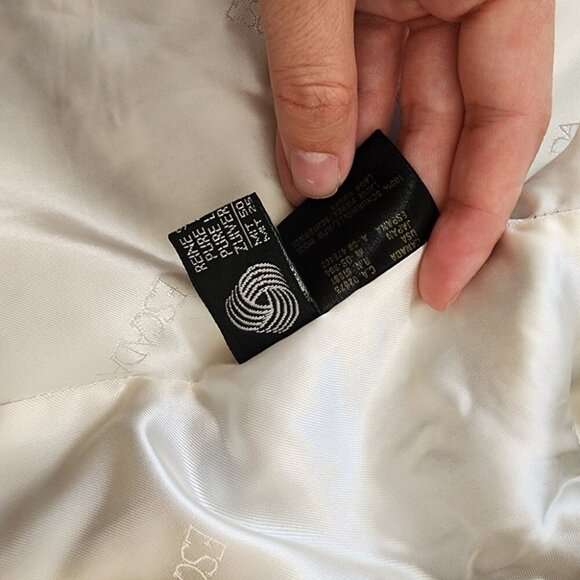 Vintage Escada Plaid Houndstooth Blazer Velvet Collar Classic Wool Sz 42 - Picture 9 of 15